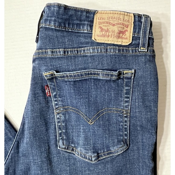 Levi's 721 Jeans Women's 32 Blue High Rise Skinny Fit Western Midwest Stretch - Picture 4 of 6